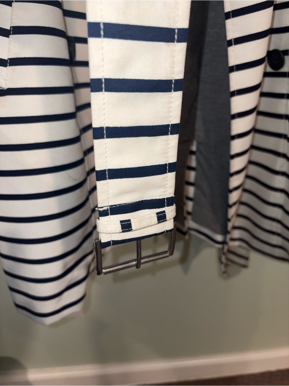 Tommy Hilfiger Striped Hooded Trench Coat - Picture 4 of 12